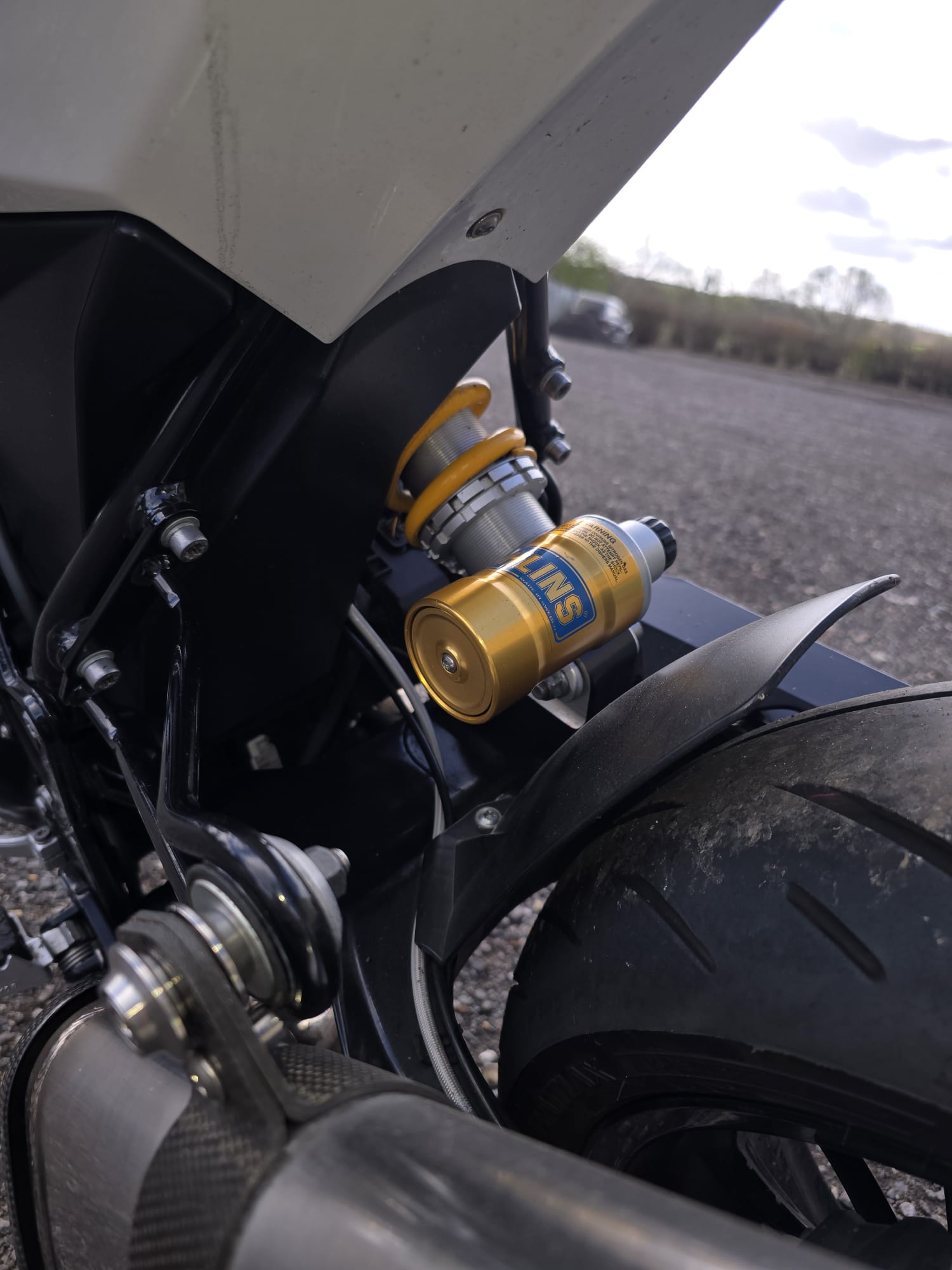 Motorcycle repair work at Lawshall Motorworks